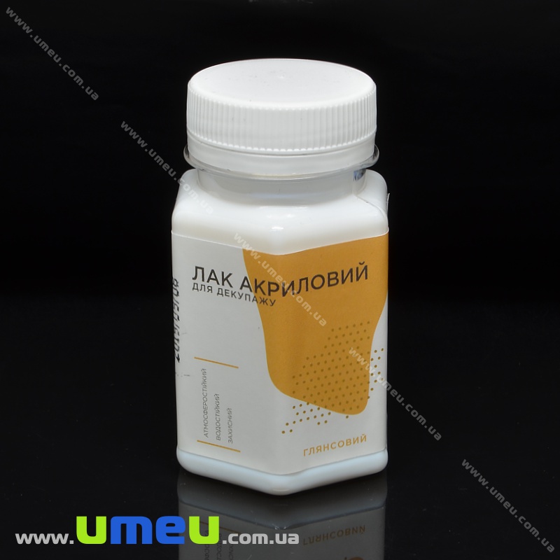Лак акриловий для декупажу, Глянцевий, 100 мл (INS-034906)