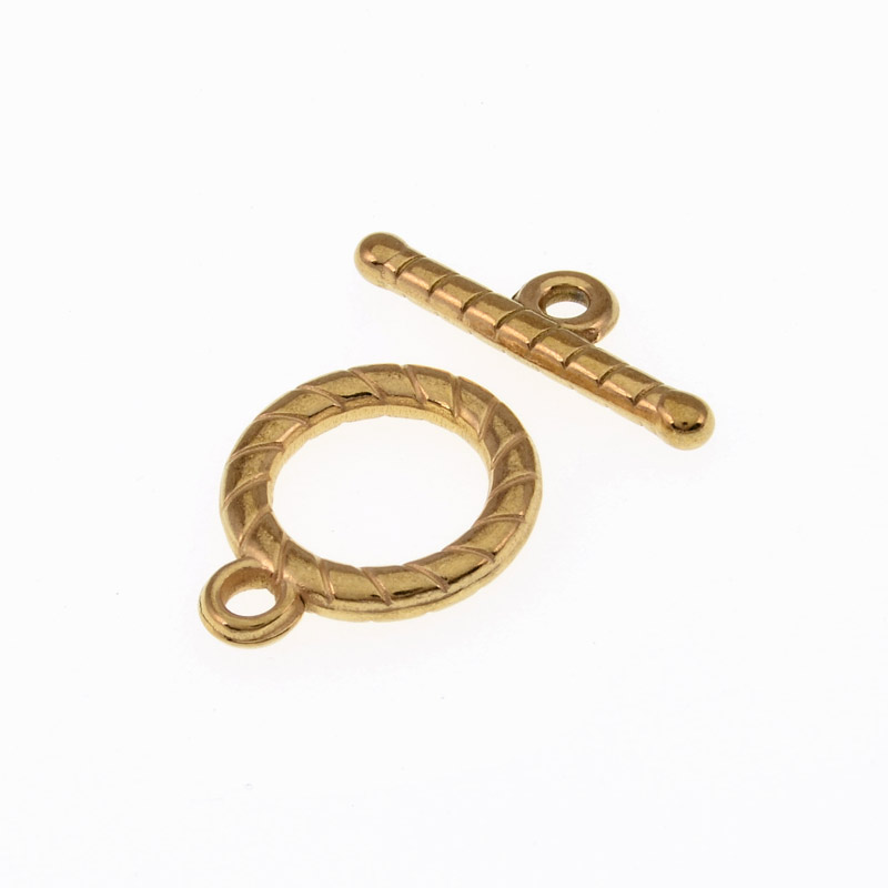 Тогл из нержавеющей стали, 21,5х19 мм, Золото (STL-055419)