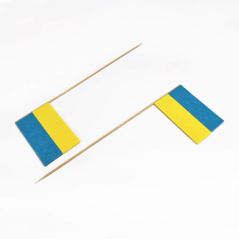 Декоративное изделие из фетра топер "Флаг Украины", 8х5,5 см (FLT-056571)