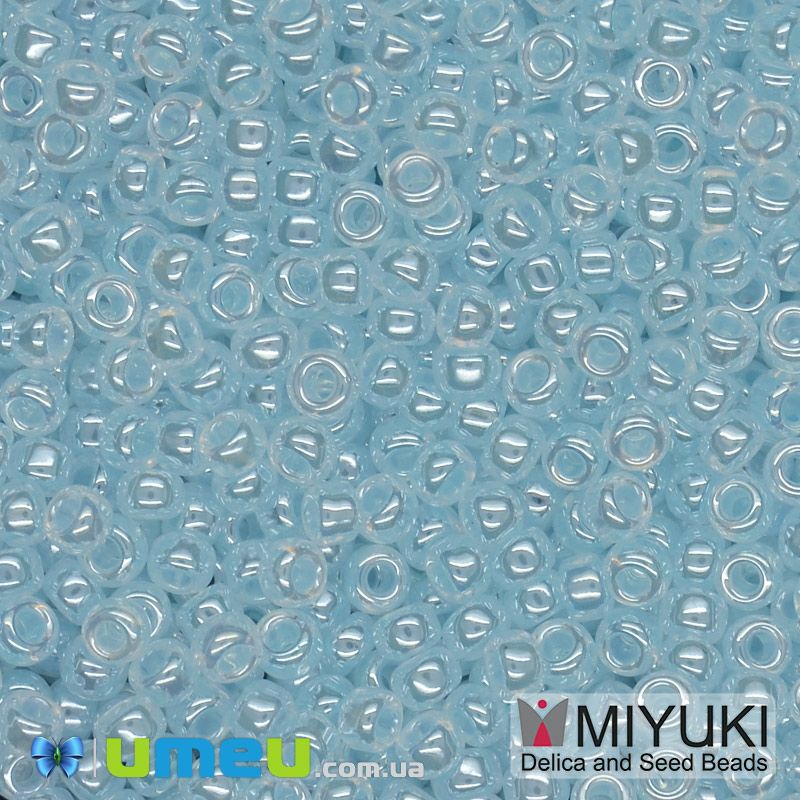 Бісер японський Miyuki круглий RR 11/0 №522, Блакитний (BIS-045634)