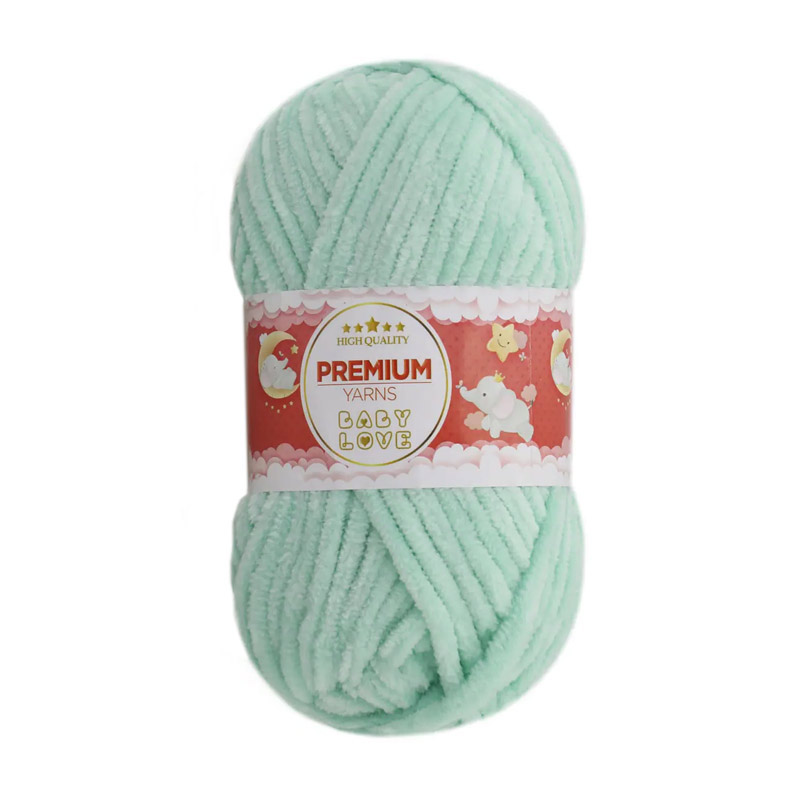 Пряжа Premium Yarn Baby Love 50 г, 60 м, Мятная 345 (YAR-052329)