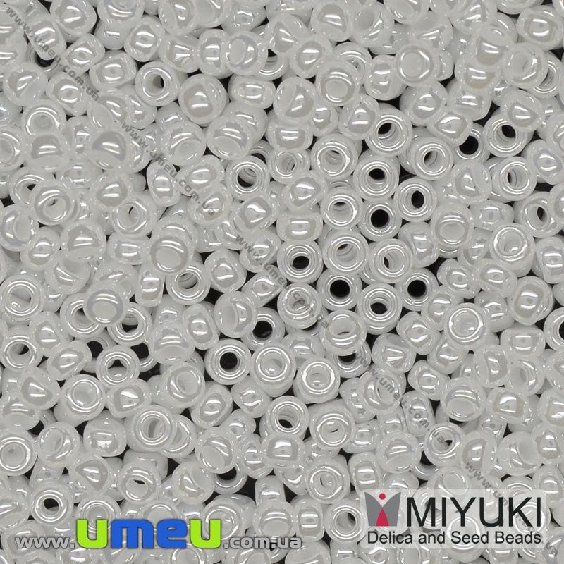 Бисер японский Miyuki круглый RR 8/0 №528, Белый (BIS-045964)