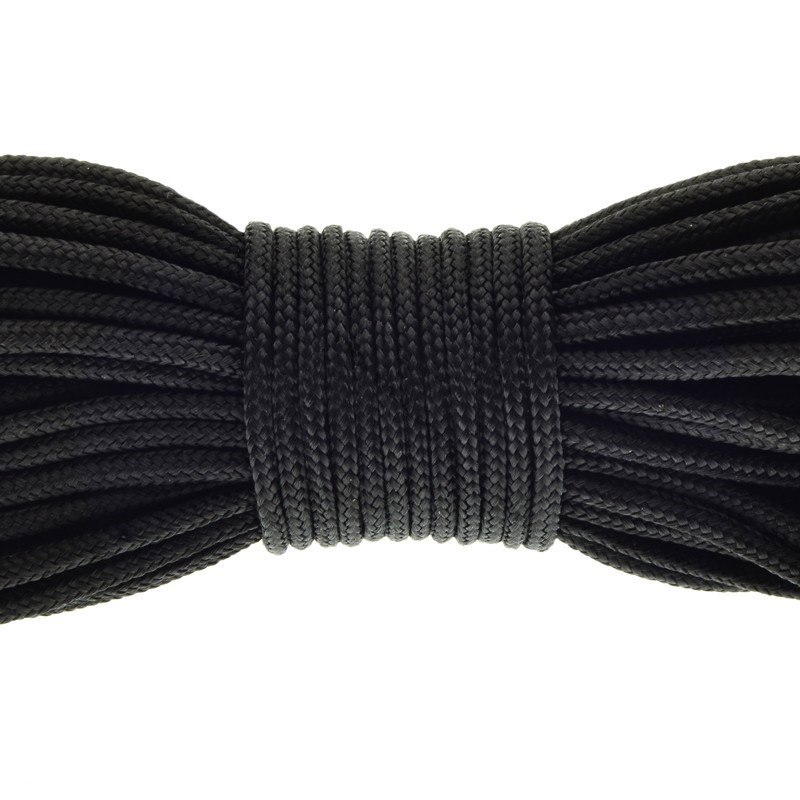Шнур миникорд 2 мм, Черный (LEN-020458)