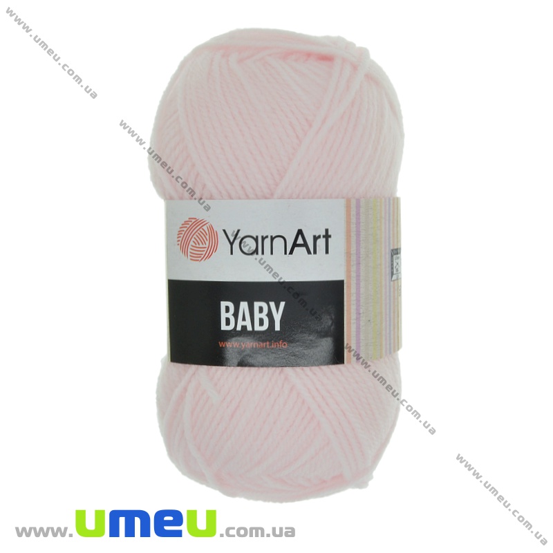 Пряжа YarnArt Baby 50 г, 150 м, Рожева світла 853 (YAR-036455)