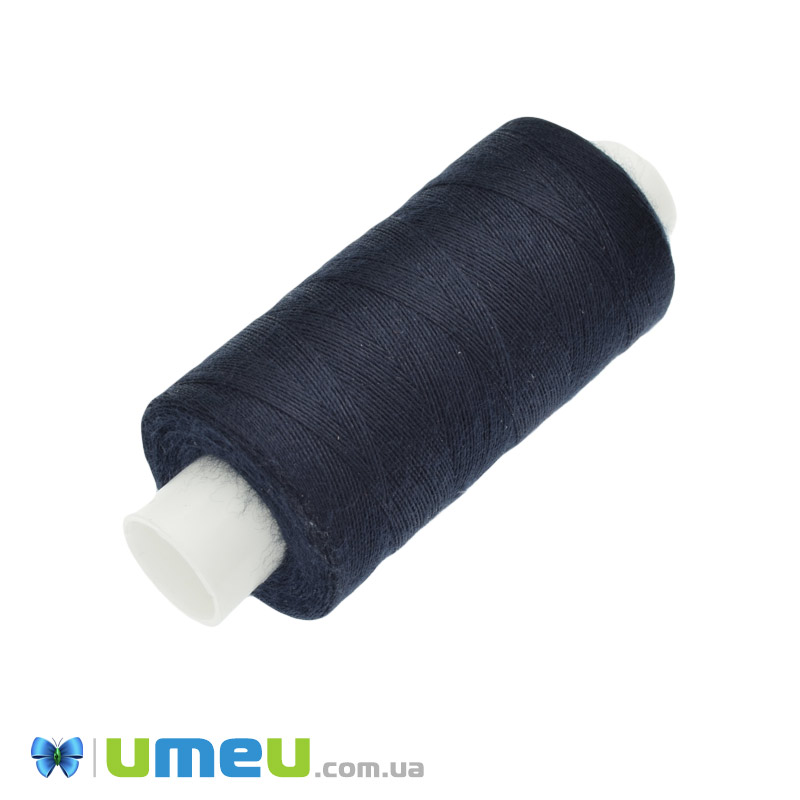Нитка поліестерова KIWI №40/2, col.323, Синя темна, 366 м (MUL-046766)
