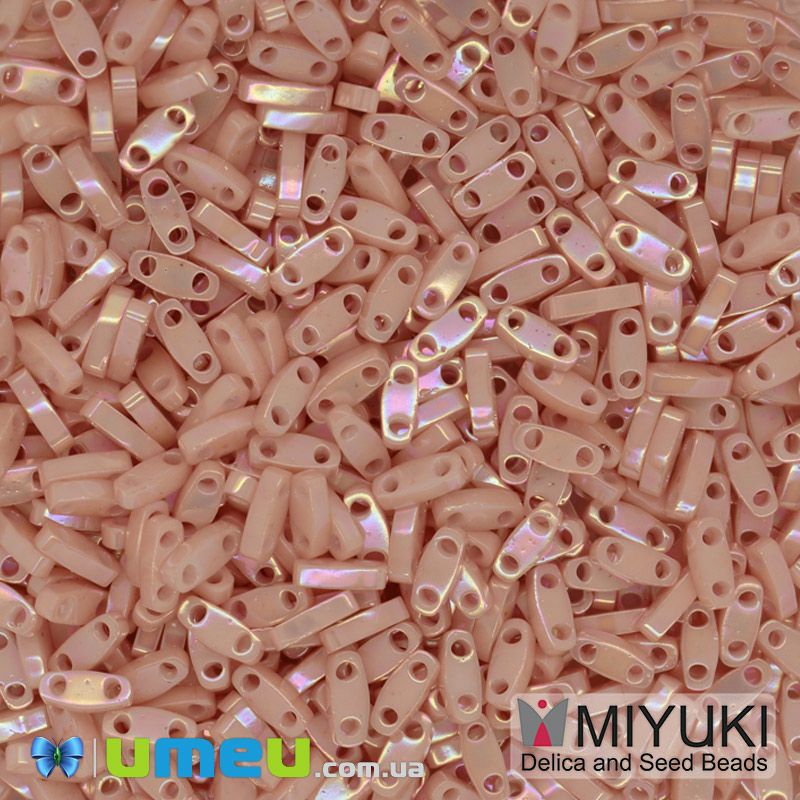 Бисер японский Miyuki QUARTER TILA №596, 5х1,2 мм, Персиковый (BIS-046095)