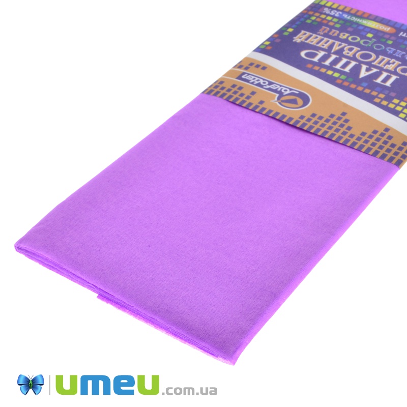 Гофрований папір Китай розтяжність 35%, Бузковий, 0,5х2 м (DIF-038314)