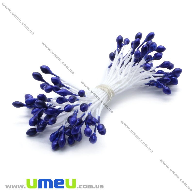 Тычинки на нитке маленькие, Синие темные (DIF-014970)