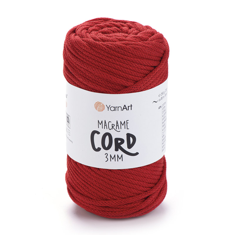 Шнур YarnArt Macrame CORD 250 г, 85 м, Красный 773 (YAR-063079)