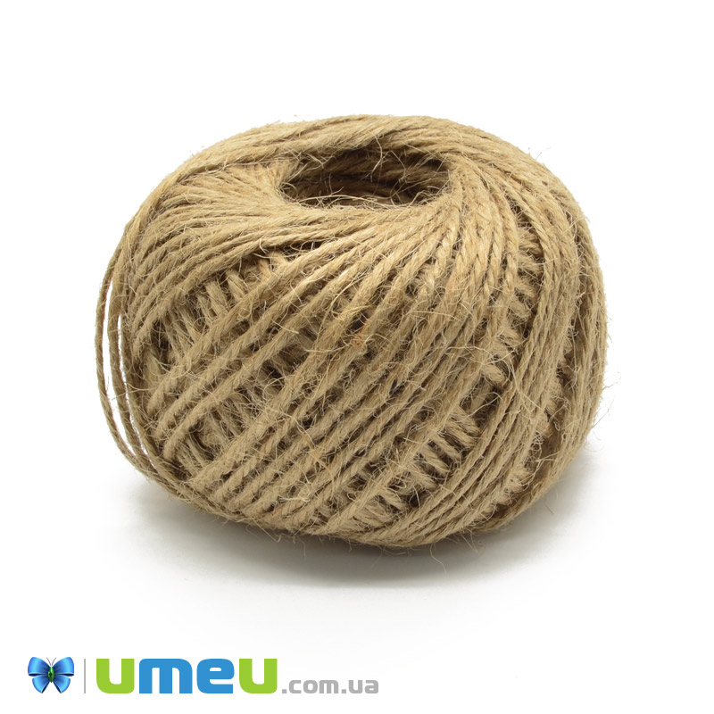 Бечевка, Натуральная, 2 мм (LEN-039854)
