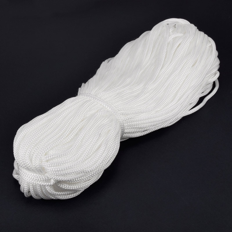 Шнур для макраме, 4 мм, Белый, Полипропилен (LEN-062812)