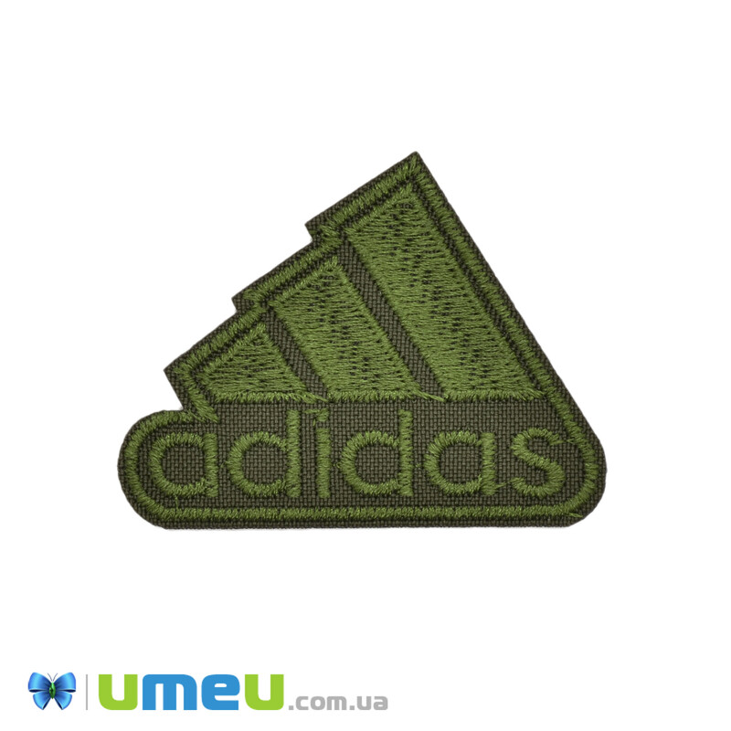 Термоаплікація Adidas, 5,5х4,5 см, Хакі (APL-042362)