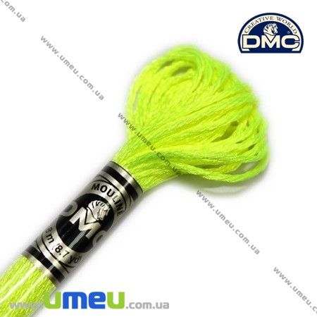 Муліне DMC Fluorescent E980, Неоновий жовтий, Флуоресцентний (DMC-006355)