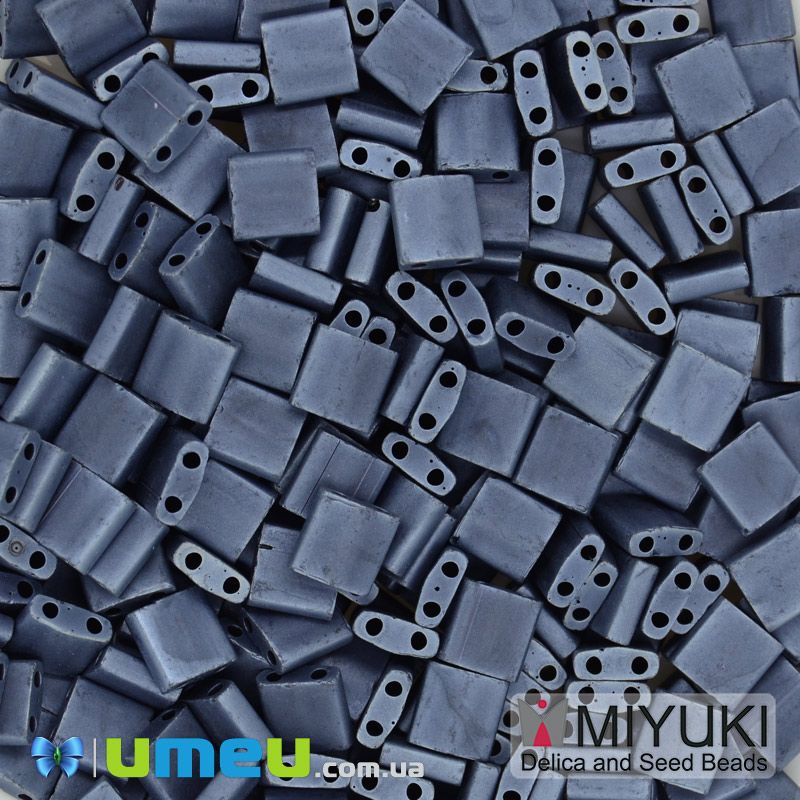 Бисер японский Miyuki TILA №2001, 5х5 мм, Серый матовый (BIS-046059)