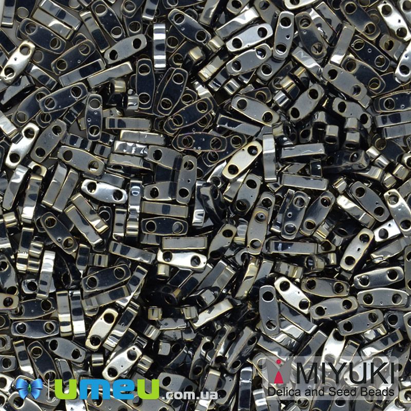 Бісер японський Miyuki QUARTER TILA №464, 5х1,2 мм, Мокрий асфальт (BIS-046092)