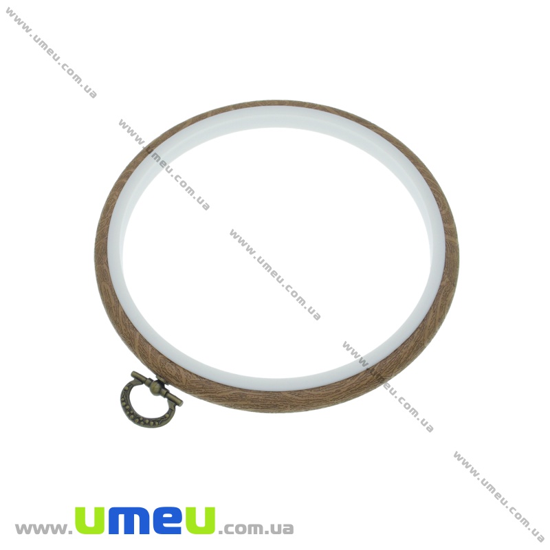 П'яльці-рамка круглі пластикові DMC, 14 см, Коричневі (MUL-035057)