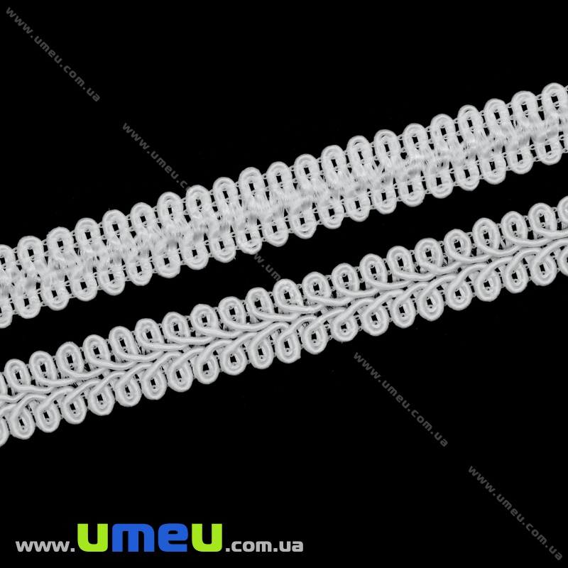 Тасьма декоративна, 13 мм, Біла (LEN-034716)