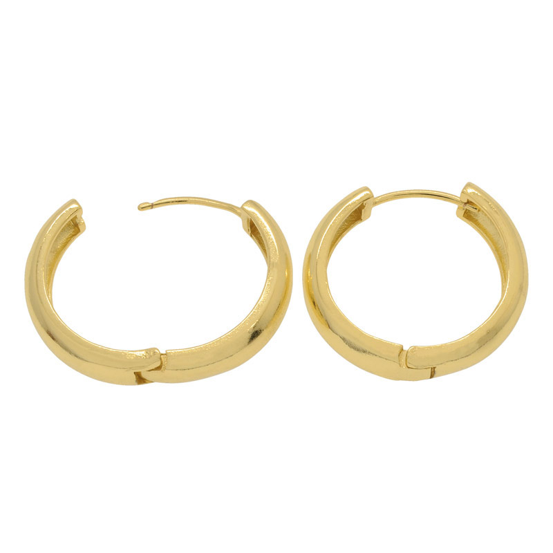 Сережки-кільця Huggie Позолота 18 kt, 24,5х24х5 мм (OSN-053099)