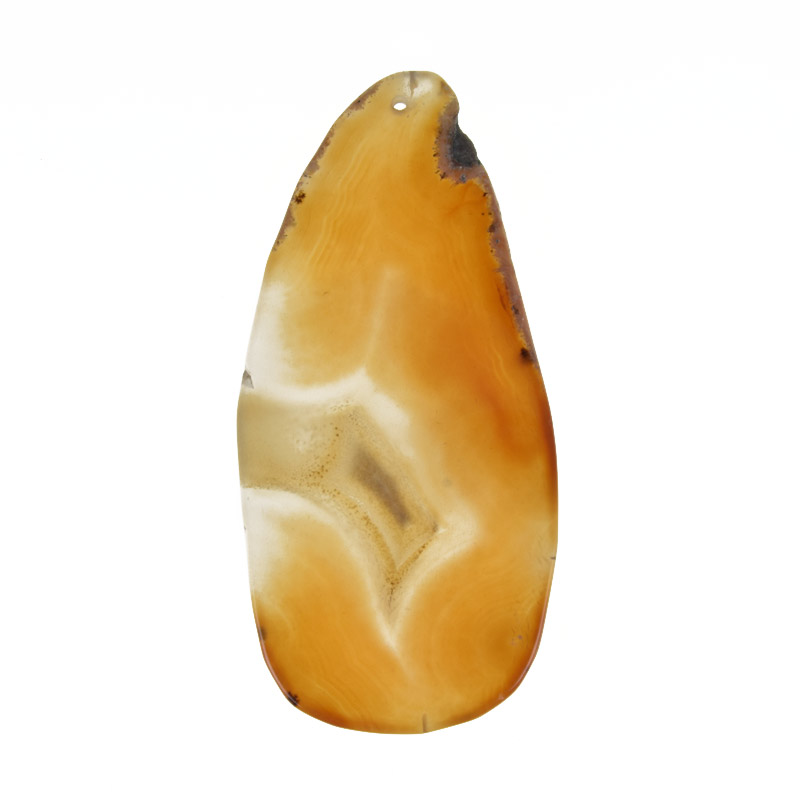 Зріз Агата, Коричневий, 97х46 мм (POD-014446)