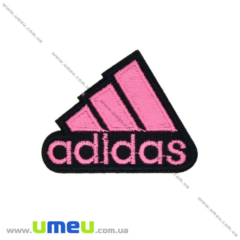 Термоаппликация Adidas, 5,5х4,5 см, Розовая (APL-029965)