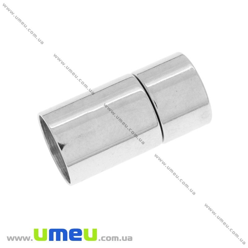 Замок для вклеювання шнура, 2 сорт, Темне срібло, 21х11 мм (ZAM-025867)