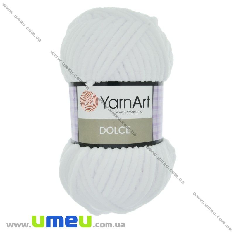 Пряжа YarnArt Dolce 100 г, 120 м, Белая 741 (YAR-029684)
