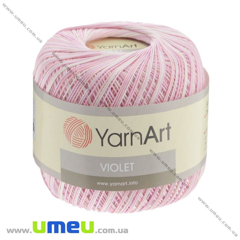 Пряжа YarnArt Violet Melange 50 г, 282 м, Рожева світла 3051 (YAR-022971)
