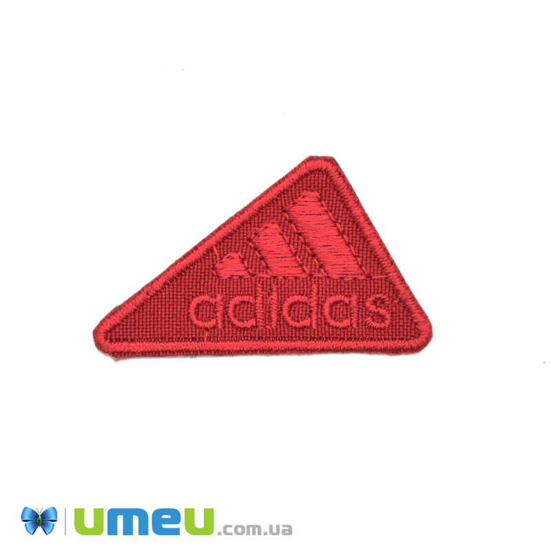 Термоаппликация Adidas, 5х3 см, Красная (APL-042369)