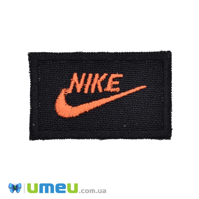 Термоаппликация Nike, 4х2,5 см, Оранжевая (APL-038200)