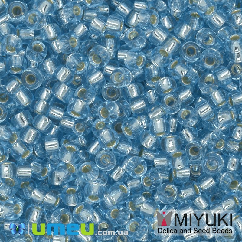 Бісер японський Miyuki круглий RR 8/0 №18, Блакитний (BIS-045917)