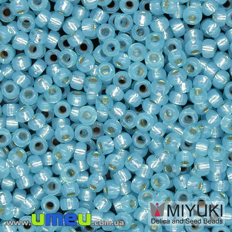 Бісер японський Miyuki круглий RR 11/0 №647, Блакитний (BIS-036706)