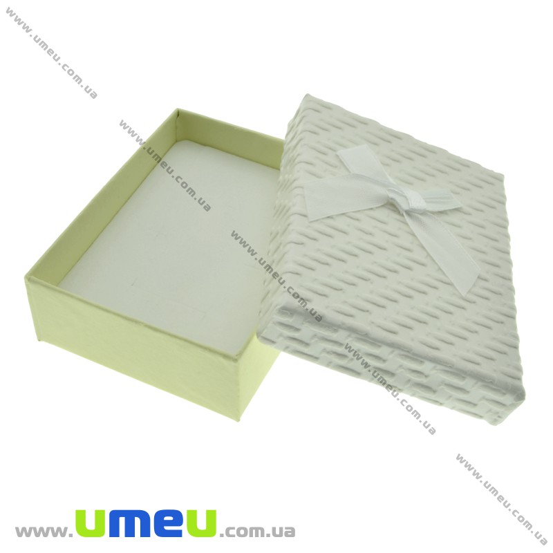 Подарункова коробочка Прямокутна, 8,5х6,5х3 см, Кремова (UPK-023114)