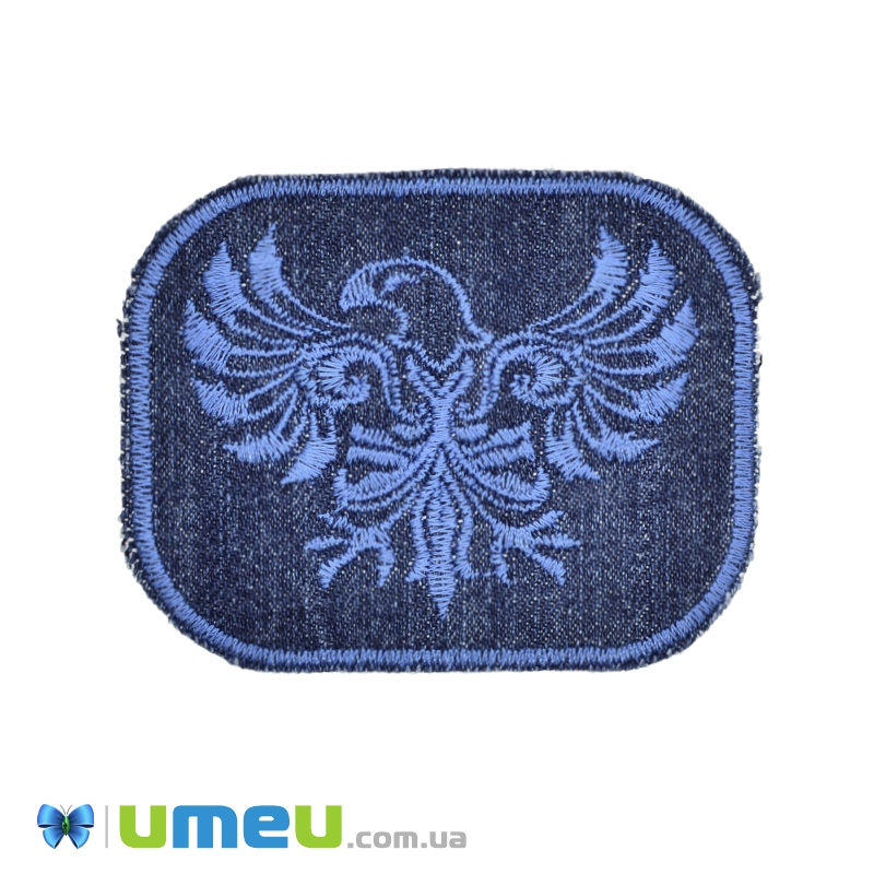 Термоаплікація Орел, 8,5х7 см, Джинсовий (APL-038260)