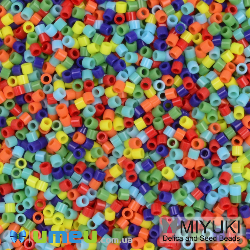 Бісер японський Miyuki Delica 15/0 DBSmix03, Різнокольоровий (BIS-049722)