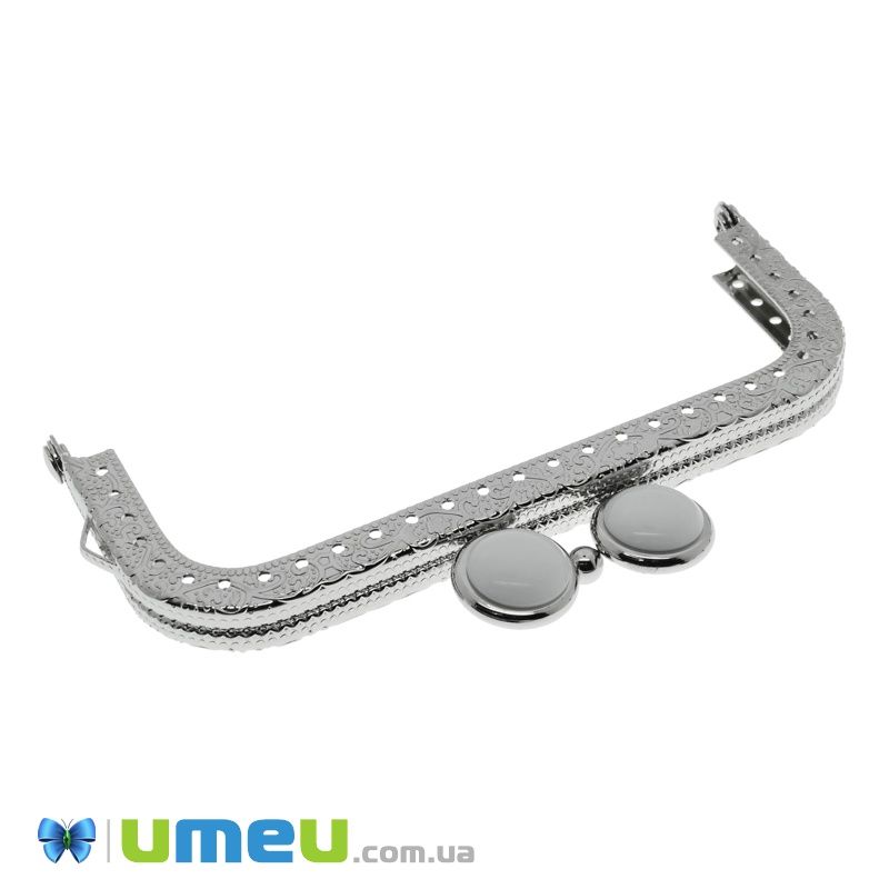 Фермуар металевий, Темне срібло, 10,5х6 см (BAG-006658)