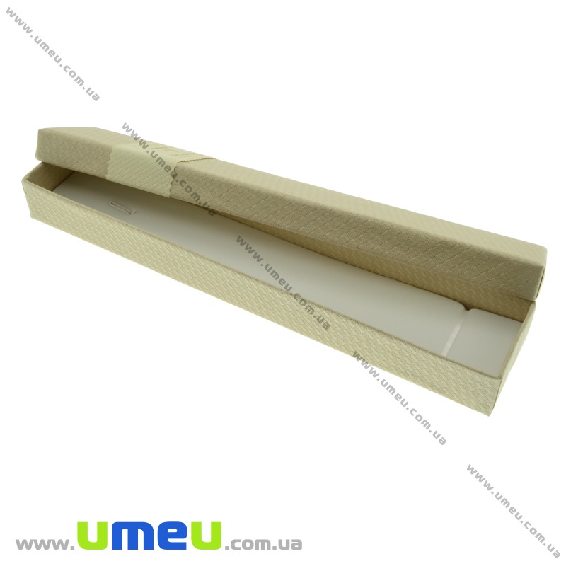 Подарочная коробочка Прямоугольная, 21х4х2,5 см, Кремовая (UPK-023194)