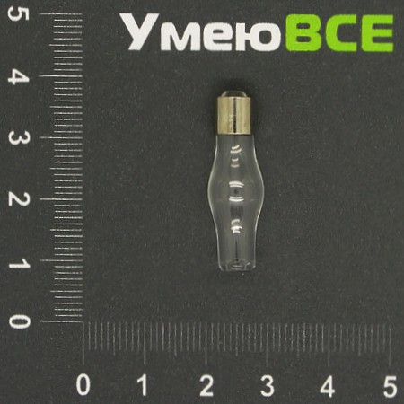 Скляна баночка з гвинтом, Прозора, 29х9 мм (DIF-006714)