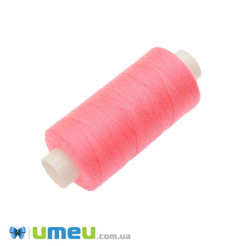 Нитка поліестерова KIWI №40/2, col.104, Рожева неонова, 366 м (MUL-046683)