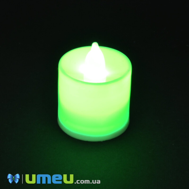 LED свічка чайна, 38х38 мм, Різнокольорова (DEC-042894)