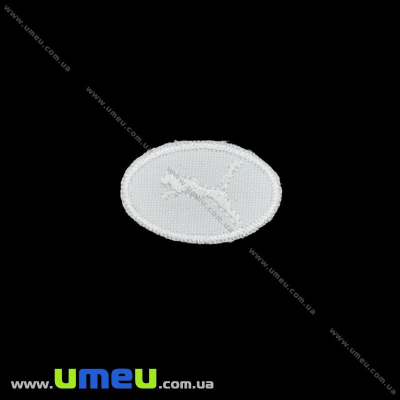 Термоаплікація Puma, 3х2 см, Біла (APL-024754)