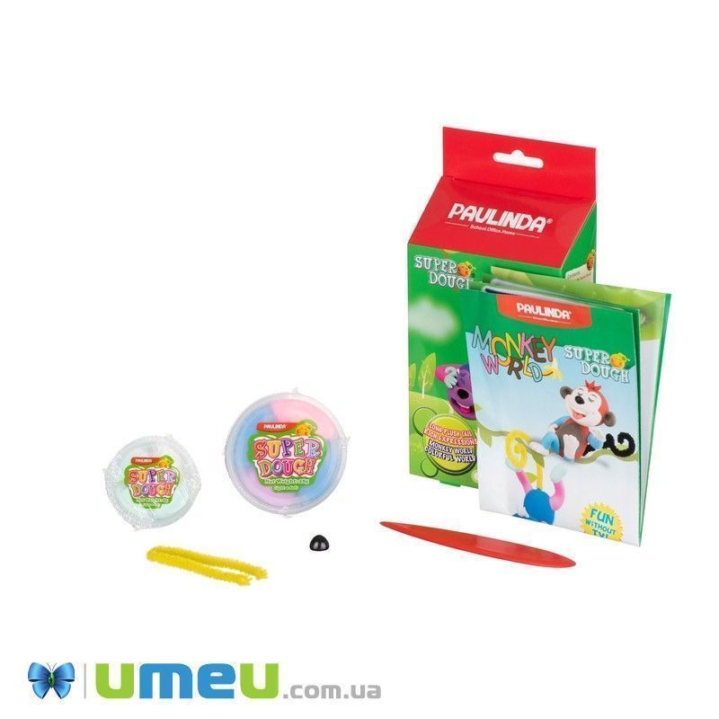 Маса для ліплення Paulinda Super Dough Monkey World мавпа (DIF-043531)