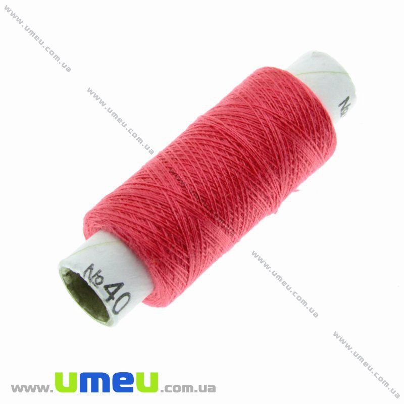 Нитка поліестерова EVRO №40, Рожева яскрава, 200 м (MUL-037955)