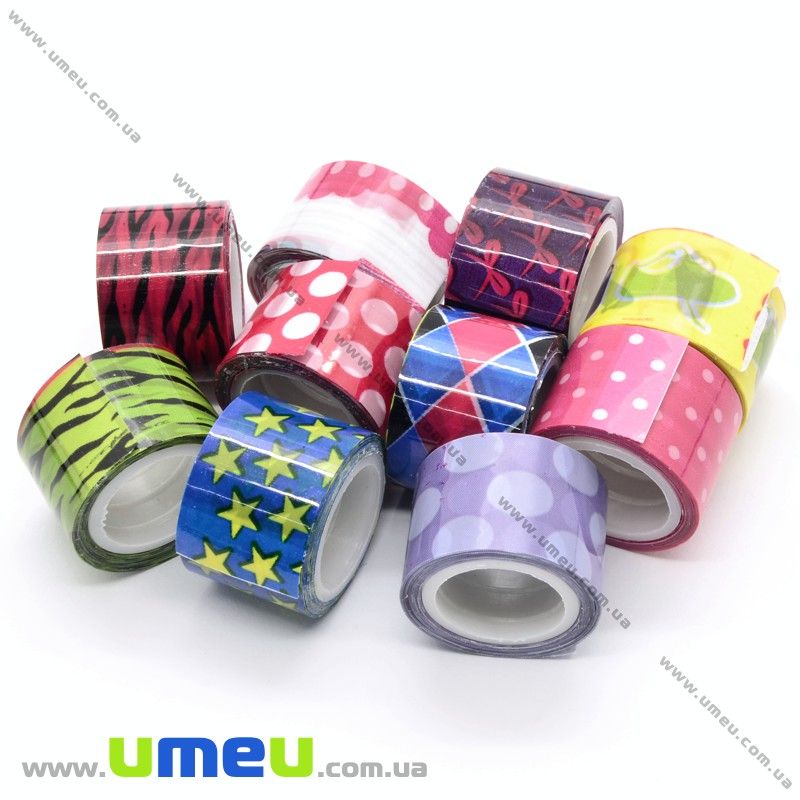 Декоративний скотч, Мікс, 12 мм (DIF-022526)