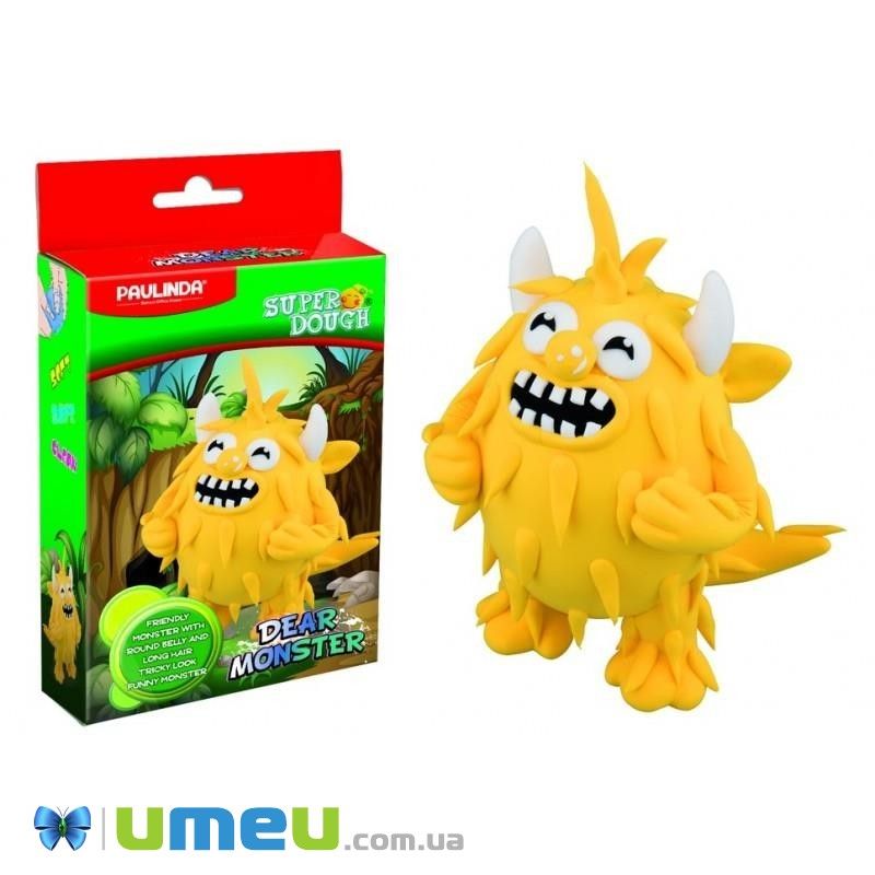 Маса для ліплення Paulinda Super Dough Dear Monster жовтий (DIF-043546)