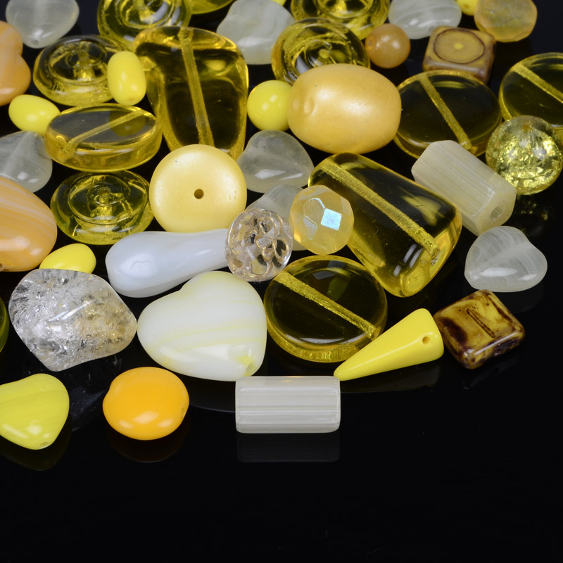 Намистини чеське скло Preciosa 92-Mix4 Yellow-1 (BUS-036616)