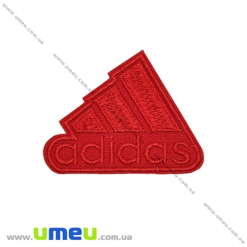 Термоаппликация Adidas, 5,5х4,5 см, Красная (APL-031695)