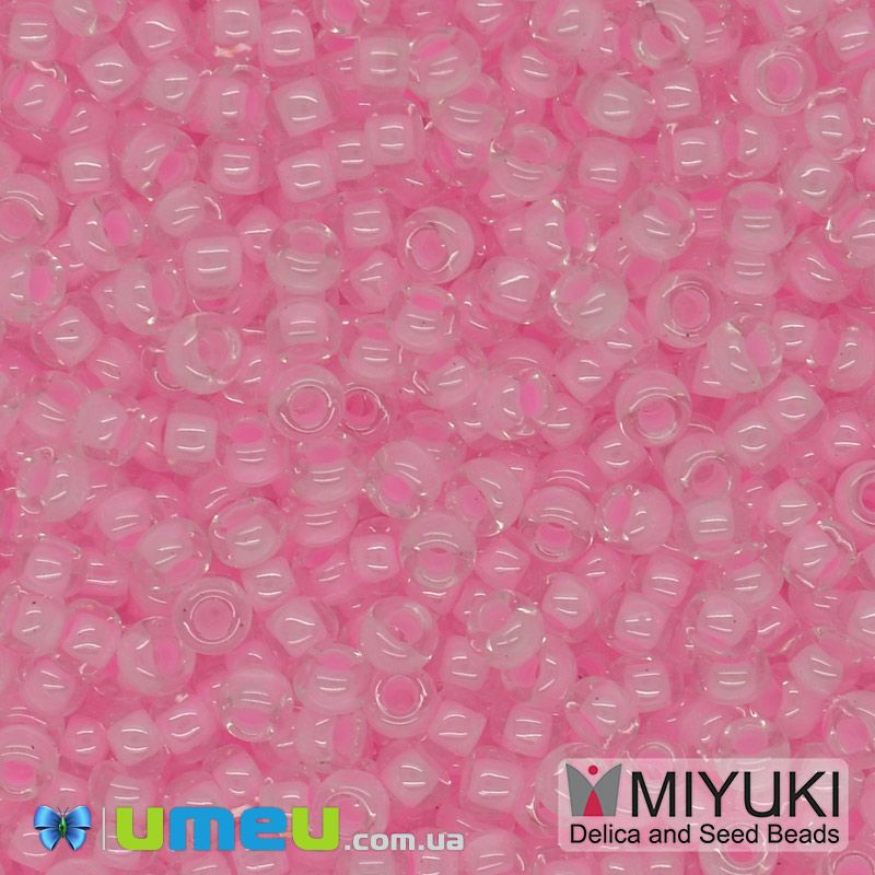Бісер японський Miyuki круглий RR 11/0 №207, Рожевий (BIS-045574)
