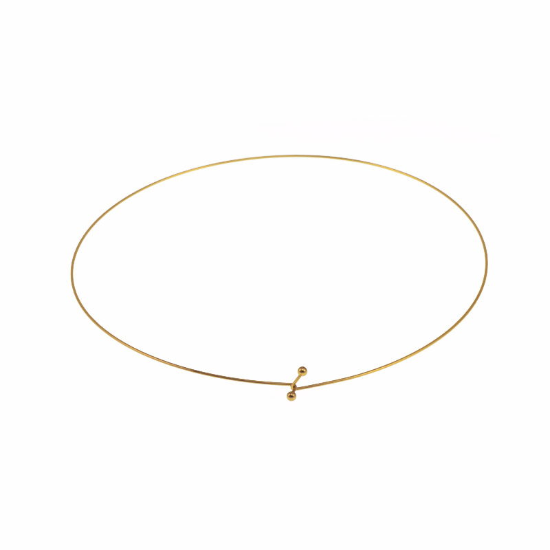 Основа на шию з нерж. ст., 13 см, 43 см, Покриття 18 kt (STL-056088)