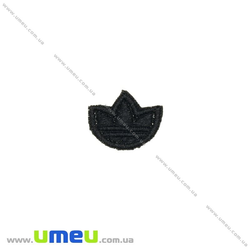 Термоаплікація Adidas, 2х1,5 см, Чорна (APL-024774)