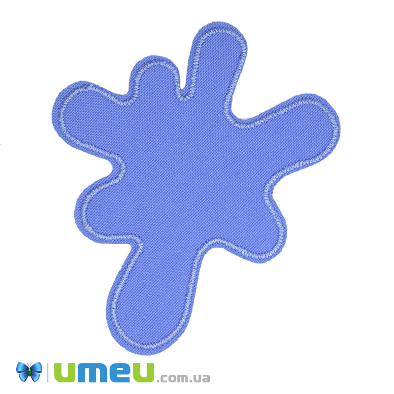 Термоаплікація Клякса, 8,5х7 см, Блакитна (APL-042390)